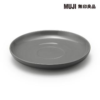 【MUJI 無印良品】日常食器/茶杯用盤 灰 約直徑14.5cm