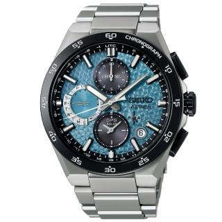 【SEIKO 精工】黑標 Astron 太陽能 GPS定位 鈦金屬計時腕錶(SSH157J1／5X83-0AC0B)