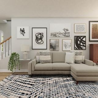 【SDL Home 山德力】奢華羊毛地毯200x300cm青瑩(流線花紋、立體雕花)