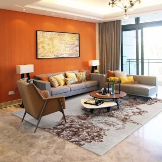【SDL Home 山德力】耐磨高透氣親膚地毯-200x290cm頓和(仿羊毛材質)