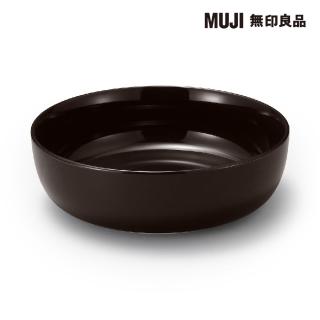 【MUJI 無印良品】日常食器/缽/大 深棕 約直徑21cm