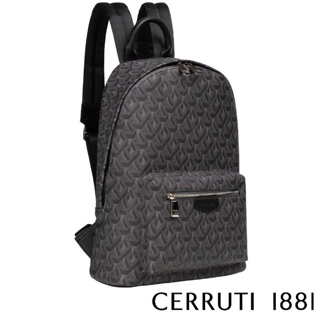 【Cerruti 1881】限量2折 義大利頂級後背包 全新專櫃展示品(黑色 CEZA06804P)