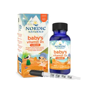 【NORDIC NATURALS 北歐天然】貝比D 液體維生素D3滴劑(22.5ml/瓶)