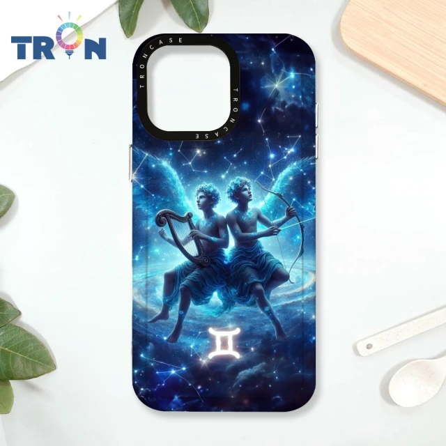 TRON iPhone 16/16 PLUS/16 PRO/16 Pro Max 風象星座 雙子/天秤/水瓶 防摔太空殼 透黑款 軟硬手機殼