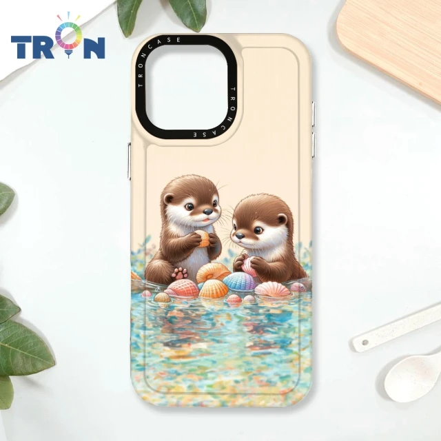 TRON iPhone 16/16 PLUS/16 PRO/16 Pro Max 玩水的水獺系列 防摔太空殼 透黑款 軟硬殼 手機殼