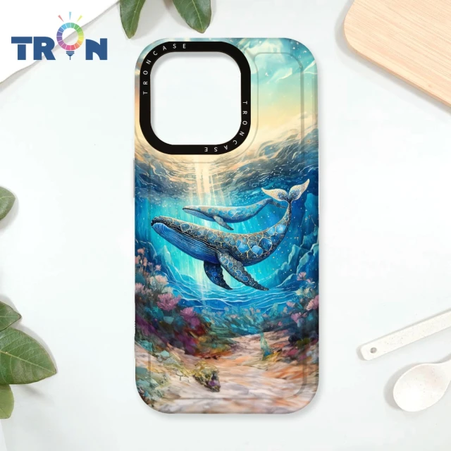 TRON iPhone 16/16 PLUS/16 PRO/16 Pro Max 大海土豪鯨魚系列 防摔太空殼 透白款 軟硬殼 手機殼