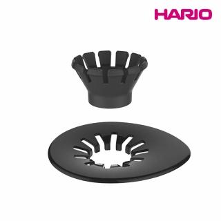 【HARIO】V60 睡蓮濾杯底座 - 黑色(手沖/SUIREN/V型/樹脂/錐形/花瓣濾杯/露營/收納/底座分離)