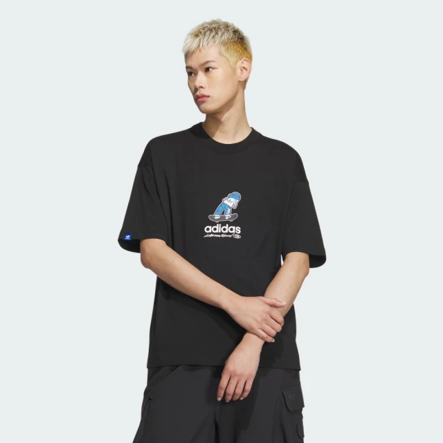 adidas 愛迪達 CS TEE SS M 黑 短袖 上衣 男款 運動 滑板小子(JC6827 ∞)