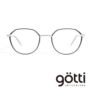 【Gotti】瑞士Gotti Switzerland 率性小圓雙色平光眼鏡(- LUINI)