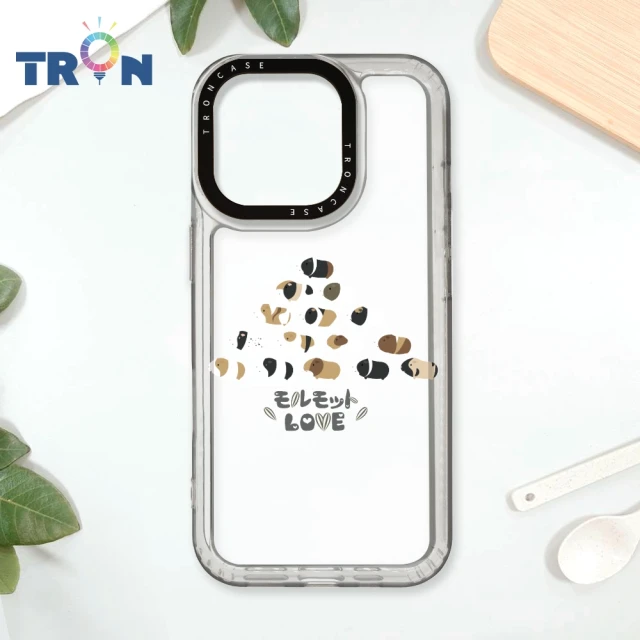 TRON iPhone 16/16 PLUS/16 PRO/16 Pro Max 走來走去天竺鼠天竺鼠疊疊 防摔太空殼 透白款 軟硬殼 手機殼