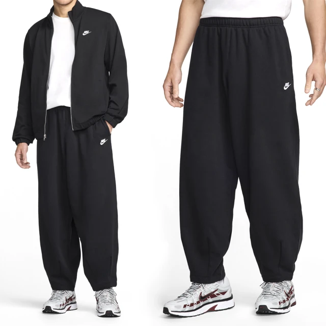 NIKE 耐吉 AS M NK CLUB FT Oversized Pant 男款 黑色 棉褲 寬鬆 運動 休閒 長褲 HJ1823-010