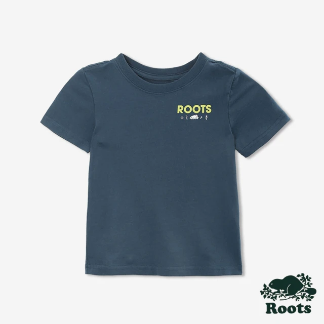 RootsRoots Roots 小童-THERMO GLOW 短袖T恤(藍色)