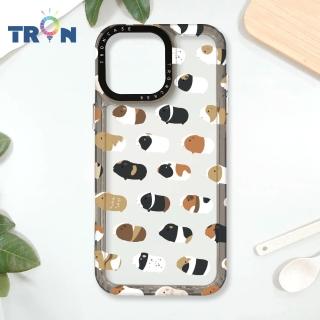 【TRON】iPhone 16/16 PLUS/16 PRO/16 Pro Max 走來走去天竺鼠很多天竺鼠 防摔太空殼 透黑款 軟硬殼 手機殼