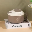 【Klova】304不鏽鋼帶蓋泡面碗 雙層隔熱防燙 外帶飯盒 便當盒 學生宿舍餐碗 湯杯(帶餐具 1100ml)