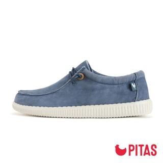 【Walk In Pitas】男鞋 WP150 WALLABI WASHED 超輕量懶人鞋(PI2448-005 地中海蔚藍)