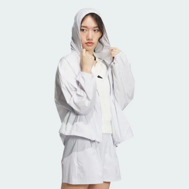 【adidas 愛迪達】抗UV 防曬連帽外套 女 IM8835