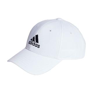 【adidas 愛迪達】BBALL CAP COT 白色 刺繡 老帽 遮陽帽 棒球帽 IB3243