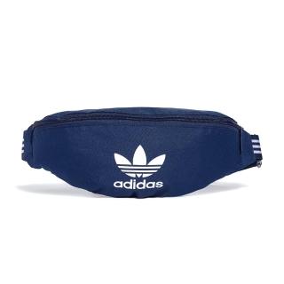 【adidas 愛迪達】AC WAISTBag 藍色 斜揹包 運動包 三葉草 腰包 IX7465