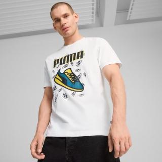 【PUMA】短袖上衣 男款 運動 SNEAKER 歐規 白 68320902