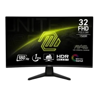 【MSI 微星】MAG 32C6 32型 VA FHD 180Hz 曲面電競螢幕(1500R/AdaptiveSync/HDR)