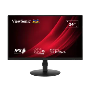 【ViewSonic 優派】VA2408-HDJ 24吋 IPS FHD 100Hz 人體工學顯示器(24吋/FHD/HDMI/Display Port/100Hz/IPS)