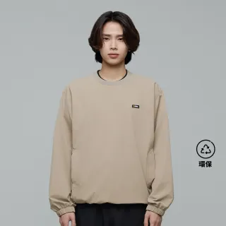 【國家地理服飾官方旗艦】男女同款 ARCHELON 平織長袖衛衣 - 沙棕色(半寬鬆版型)