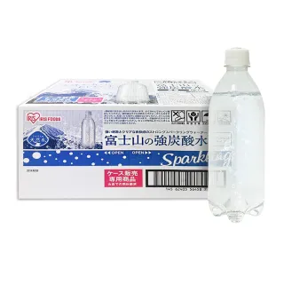 【美式賣場】IRIS OHYAMA 富士山強氣泡水 環保無標籤款(500ml*24瓶/箱)