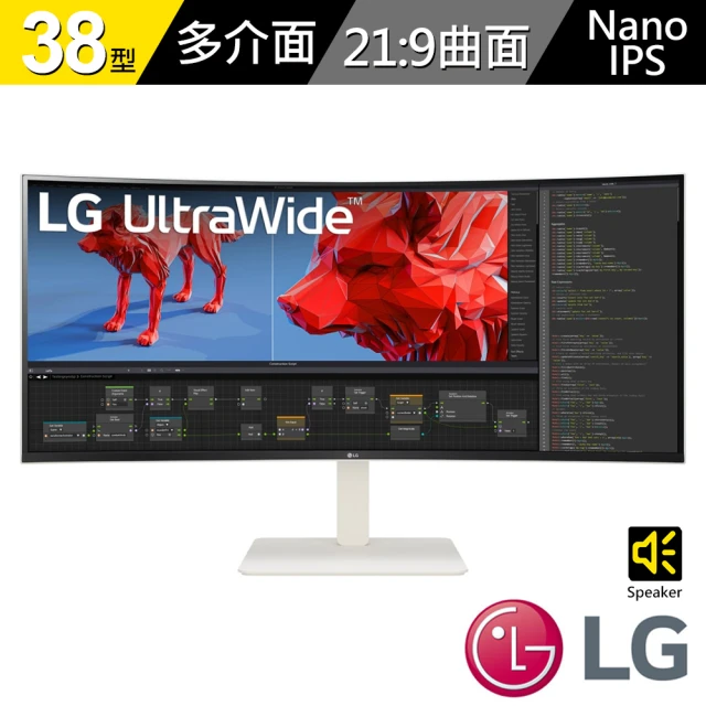 LG 樂金 38WR85QC 38型 IPS 21:9 144Hz曲面多工螢幕(HDR600/PIP子母/1ms)