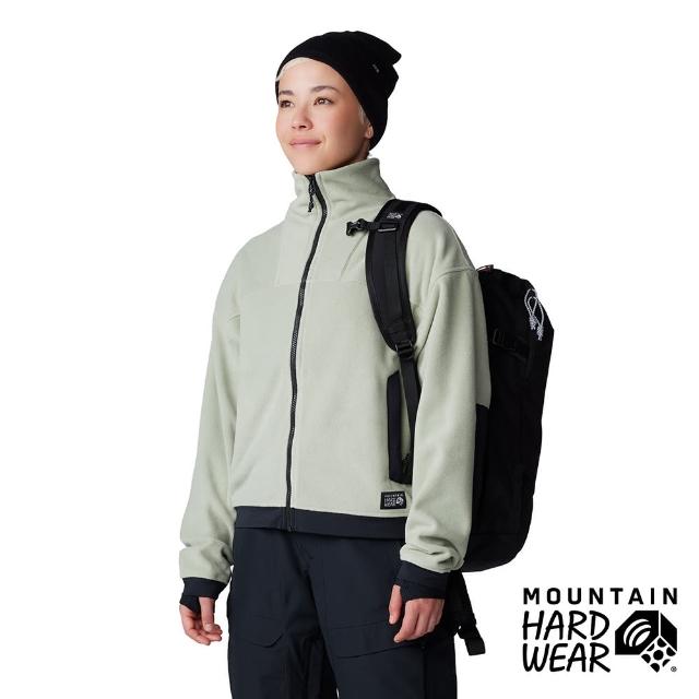 【Mountain Hardwear】Powder Maven Fleece Full Zip Jacket 高領保暖刷毛短版外套 女 鼠尾草白#2077661