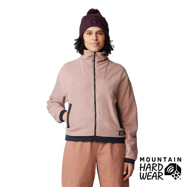 【Mountain Hardwear】Powder Maven Fleece Full Zip Jacket 高領保暖刷毛短版外套 女 茶晶棕#2077661