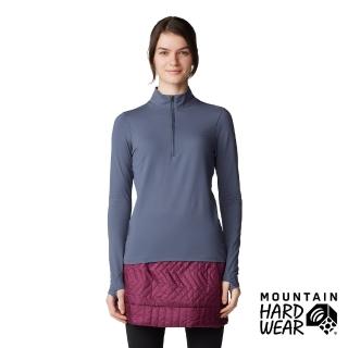 【Mountain Hardwear】MHW Butter Up Half Zip 防曬半拉鍊長袖排汗衣 女款 石板藍 #2084621