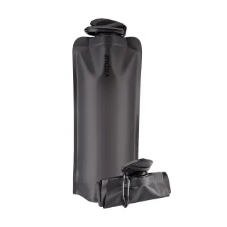 【美國Vapur】Eclipse 運動摺疊水袋 0.7L 霧黑 #30177(運動水壺 摺疊水壺)