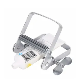 【一滴不剩】INS風擠牙膏器(齒輪式擠壓器 居家 浴室 顏料 洗面乳 護手霜 乳液 牙膏夾 擠牙膏神器 牙膏架)