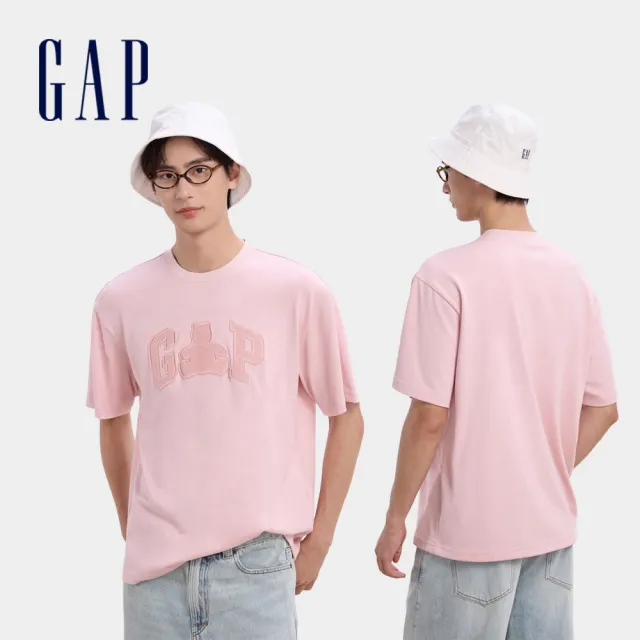 【GAP】男女裝 Logo/小熊布章純棉圓領短袖T恤-多款任選(637270&637867&637606)