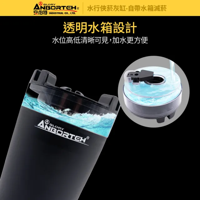 【ANBORTEH 安伯特】水行俠菸灰缸-自帶水箱滅菸-快(汽車煙灰缸 車用菸灰缸 車用家用)
