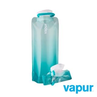 【美國Vapur】Two Tone Bottle 運動摺疊水袋 0.7L 湖水綠 #10277(運動水壺 摺疊水壺)