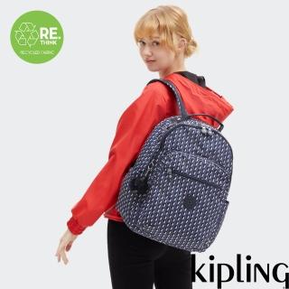 【KIPLING官方旗艦館】『首爾包』立體老花機能手提後揹包-SEOUL