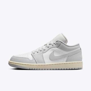 【NIKE 耐吉】Wmns Air Jordan 1 Low 女 休閒鞋 喬丹 低筒 AJ1 骨白灰(DC0774-103)