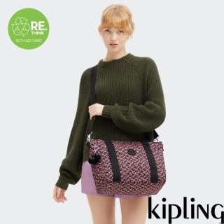 【KIPLING官方旗艦館】（網路獨家款） 花束印花雙炳手提斜背托特包-ASSENI S