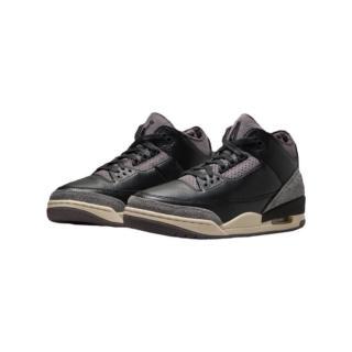 【NIKE 耐吉】W Air Jordan 3 x A Ma Mani☆re 麂皮 黑紫 FZ4811-001(AJ3 休閒鞋 女鞋)