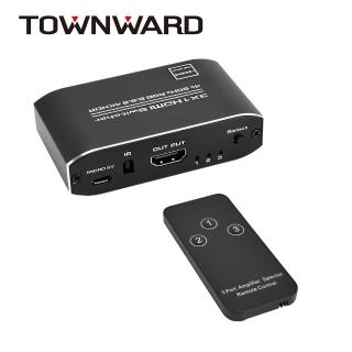 【TOWNWARD 大城科技】HDMI 2.0 三進一出 切換器 4K 60Hz HDR(電視 電腦 3進1出 型號:HSW-3155)