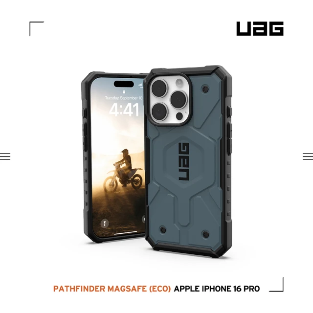 UAG iPhone 16 Pro 磁吸耐衝擊經典保護殼-藍(支援MagSafe無線充電)