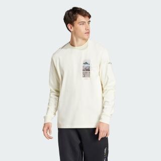 【adidas 愛迪達】NATIONAL GEOGRAPHIC 國家地理 長袖上衣 吸濕排汗 男/女 JI5922