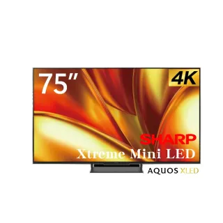 【SHARP 夏普】75型 AQUOS LED 4K Google TV聯網顯示器(4T-C75GU8500X)