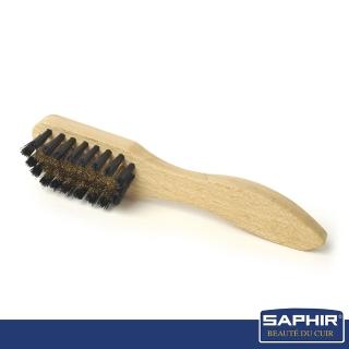 【SAPHIR 莎菲爾】麂皮專用刷(深入麂皮根部快速除塵清潔與刷順表面絨毛)