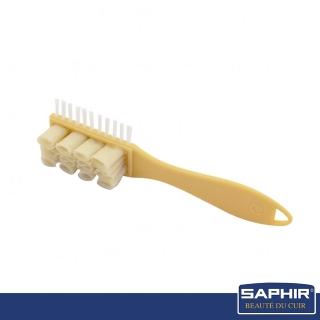 【SAPHIR 莎菲爾】麂皮多功能刷(針對麂皮材質來回刷動 安全研磨 除膠清潔用多功能刷)