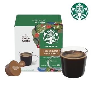 【NESCAFE Dolce Gusto】STARBUCKS 星巴克家常美式咖啡膠囊12顆x3盒(適用雀巢多趣酷思咖啡機)