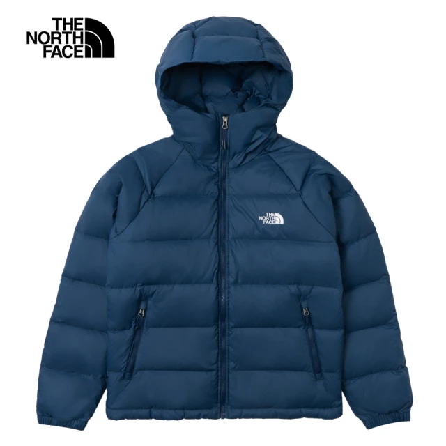 The North Face 北面男款藍色防風防潑水保暖連帽羽絨外套｜7W7G1NO