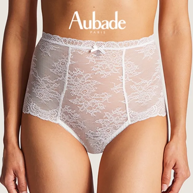 【Aubade】舞動人生蕾絲高腰褲 性感小褲 法國進品 女內褲(OG-牙白)