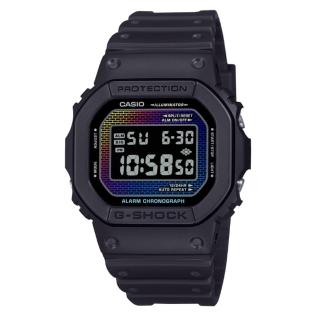 【CASIO 卡西歐】G-SHOCK 絢麗繽紛 彩虹轉牆 經典方型 DW-5600RW-1 42.8mm